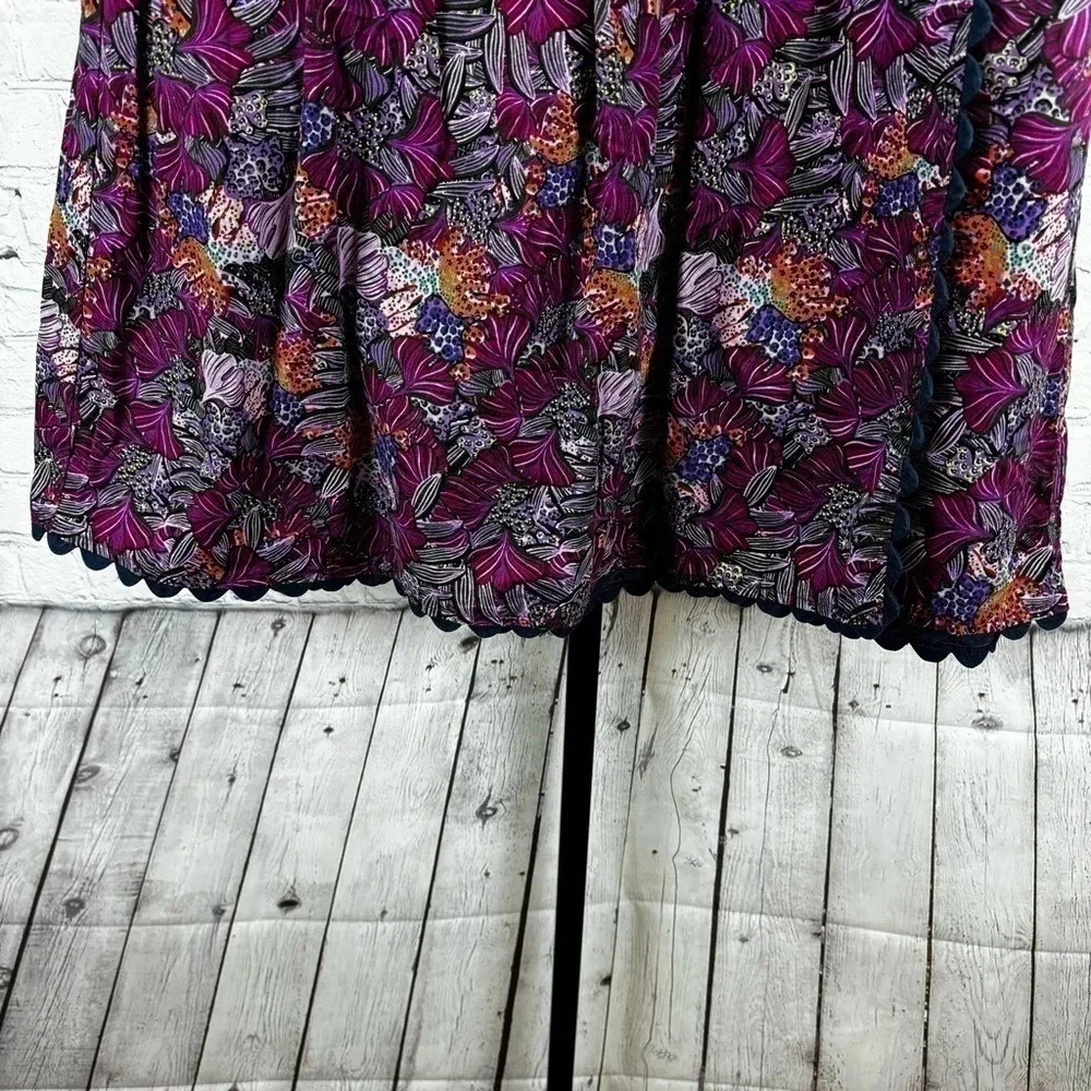Kika Vargas X Target Coral Reef Scallop Edge Midi Skirt Size 8 - Picture 3 of 8